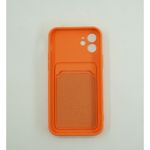 Laptop, Telefoane si Tablete - Telefoane mobile si accesorii - Accesorii Telefoane - Huse telefoane - Husa protectie Flippy cu suport card compatibila cu Apple iPhone 12 Portocaliu - Infinity.ro