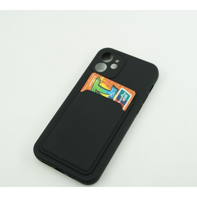 Laptop, Telefoane si Tablete - Telefoane mobile si accesorii - Accesorii Telefoane - Huse telefoane - Husa protectie Flippy cu suport card compatibila cu Apple iPhone 12 Negru - Infinity.ro
