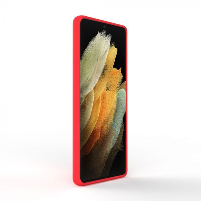 Laptop, Telefoane si Tablete - Telefoane mobile si accesorii - Accesorii Telefoane - Huse telefoane - Husa de protectie Flippy compatibila cu Samsung Galaxy S21 Ultra Matte Tpu Rosu - Infinity.ro