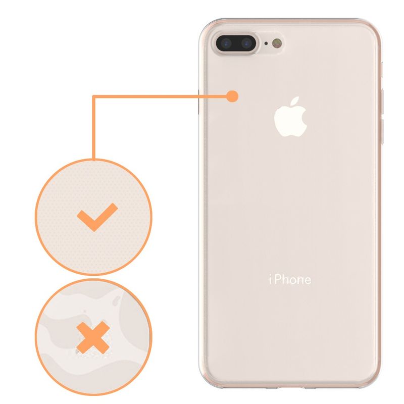 Laptop, Telefoane si Tablete - Telefoane mobile si accesorii - Accesorii Telefoane - Huse telefoane - Husa de protectie Flippy® pentru Apple iPhone 7 Plus Full Tpu 360 V2 Transparent - Infinity.ro