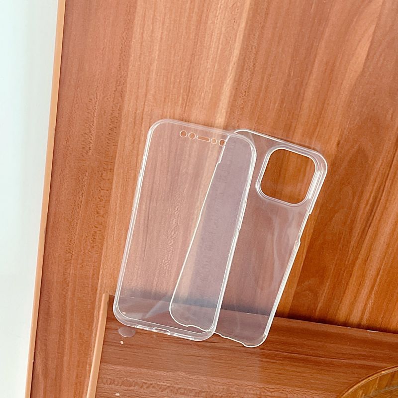 Laptop, Telefoane si Tablete - Telefoane mobile si accesorii - Accesorii Telefoane - Huse telefoane - Husa de protectie Flippy compatibila cu Apple iPhone 13 Pro Full Tpu 360 Transparent - Infinity.ro