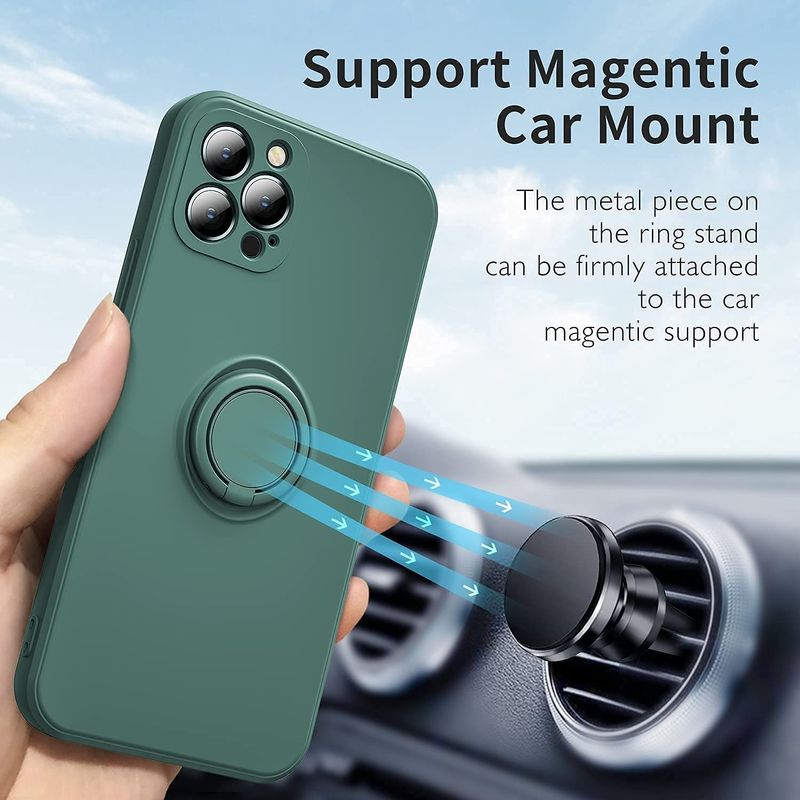 Laptop, Telefoane si Tablete - Telefoane mobile si accesorii - Accesorii Telefoane - Huse telefoane - Husa protectie Flippy compatibila cu Samsung Galaxy A71 Liquid Silicone Ring cu suport rotativ Verde - Infinity.ro