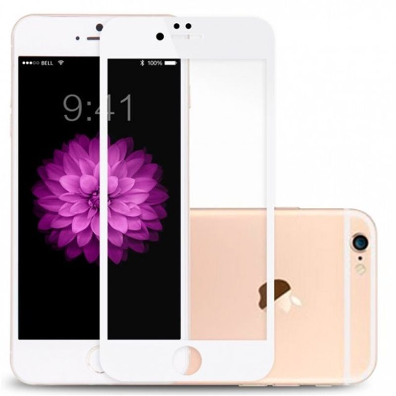 Laptop, Telefoane si Tablete - Telefoane mobile si accesorii - Accesorii Telefoane - Folii protectie telefoane - Folie Sticla Apple iPhone 7 Plus Full Face Alb - Infinity.ro