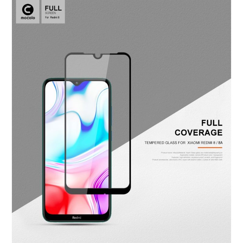 Laptop, Telefoane si Tablete - Telefoane mobile si accesorii - Accesorii Telefoane - Folii protectie telefoane - Folie Sticla Flippy® compatibila cu Xiaomi Redmi 8 111D Negru - Infinity.ro
