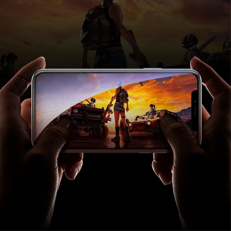 Laptop, Telefoane si Tablete - Telefoane mobile si accesorii - Accesorii Telefoane - Folii protectie telefoane - Folie Sticla Flippy® pentru Apple iPhone 11 Pro/XS 111D Negru - Infinity.ro