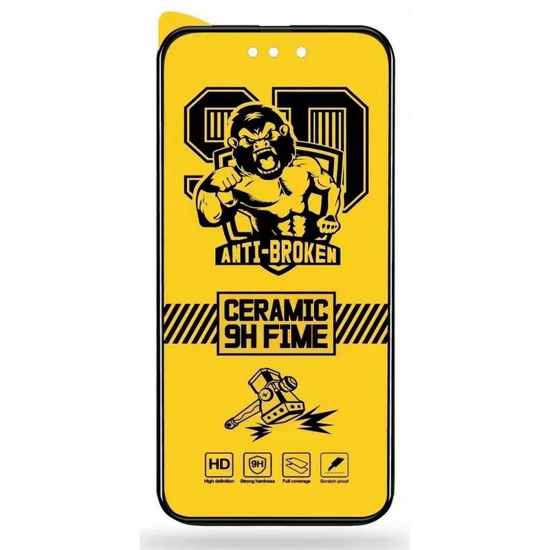 Laptop, Telefoane si Tablete - Telefoane mobile si accesorii - Accesorii Telefoane - Folii protectie telefoane - Folie de protectie Ceramica Flippy®, Transparenta HD, 9H, pentru Honor Honor X6 4G margini negre - Infinity.ro