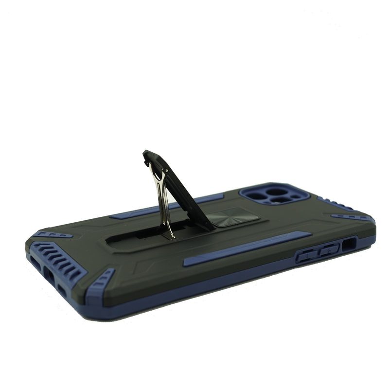 Laptop, Telefoane si Tablete - Telefoane mobile si accesorii - Accesorii Telefoane - Huse telefoane - Husa de protectie Flippy compatibila cu Apple iPhone 11Pro Defender Model 4 cu suport, Albastru inchis - Infinity.ro