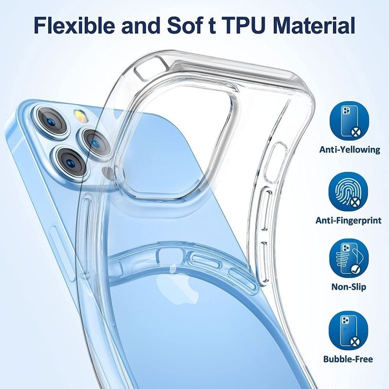Laptop, Telefoane si Tablete - Telefoane mobile si accesorii - Accesorii Telefoane - Huse telefoane - Husa de protectie Flippy compatibila cu Apple iPhone 12 Pro Max Tpu 1mm,Transparent - Infinity.ro