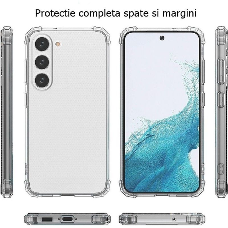 Laptop, Telefoane si Tablete - Telefoane mobile si accesorii - Accesorii Telefoane - Huse telefoane - Husa de protectie Flippy, Airbag Shock Absorption, TPU, pentru Samsung Galaxy S21 FE 5G , Transparent - Infinity.ro