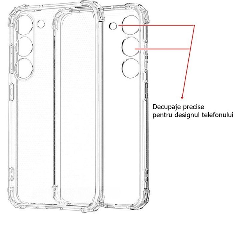 Laptop, Telefoane si Tablete - Telefoane mobile si accesorii - Accesorii Telefoane - Huse telefoane - Husa de protectie Flippy, Airbag Shock Absorption, TPU, pentru Samsung Galaxy S21 FE 5G , Transparent - Infinity.ro