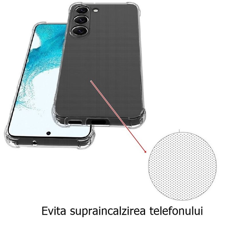 Laptop, Telefoane si Tablete - Telefoane mobile si accesorii - Accesorii Telefoane - Huse telefoane - Husa de protectie Flippy, Airbag Shock Absorption, TPU, pentru Samsung Galaxy S21 FE 5G , Transparent - Infinity.ro