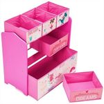 Casa si Gradina - Mobilier - Mobilier copii - Mobilier camera copiilor - Dulap depozitare jucarii U-Grow Believe in your dreams, Roz - Infinity.ro