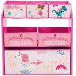 Casa si Gradina - Mobilier - Mobilier copii - Mobilier camera copiilor - Dulap depozitare jucarii U-Grow Believe in your dreams, Roz - Infinity.ro