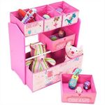 Casa si Gradina - Mobilier - Mobilier copii - Mobilier camera copiilor - Dulap depozitare jucarii U-Grow Believe in your dreams, Roz - Infinity.ro