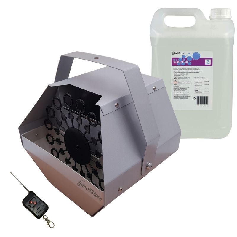 Casa si Gradina - Decoratiuni - Decoratiuni petrecere - Artificii si confetti - Set masina de baloane, lichid baloane 5 l  si masina de fum ,lichid fum 4.5 l - Infinity.ro