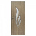 Casa si Gradina - Constructii - Usi interior, exterior si garaj - Usi interior - Usa de interior din lemn cu geam Super Door F03-68-P stanga/dreapta gri 203 x 68 cm - Infinity.ro