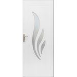 Casa si Gradina - Constructii - Usi interior, exterior si garaj - Usi interior - Usa de interior din lemn, cu geam, SuperDoor F03-78-A, stanga/dreapta, alb, 203 x 78 cm - Infinity.ro