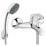 Casa si Gradina - Sanitare - Lavoar baie si accesorii - Baterii sanitare - Baterie cada si dus Raulconstruct, tija scurta, monocomanda, finisaj cromat - Infinity.ro
