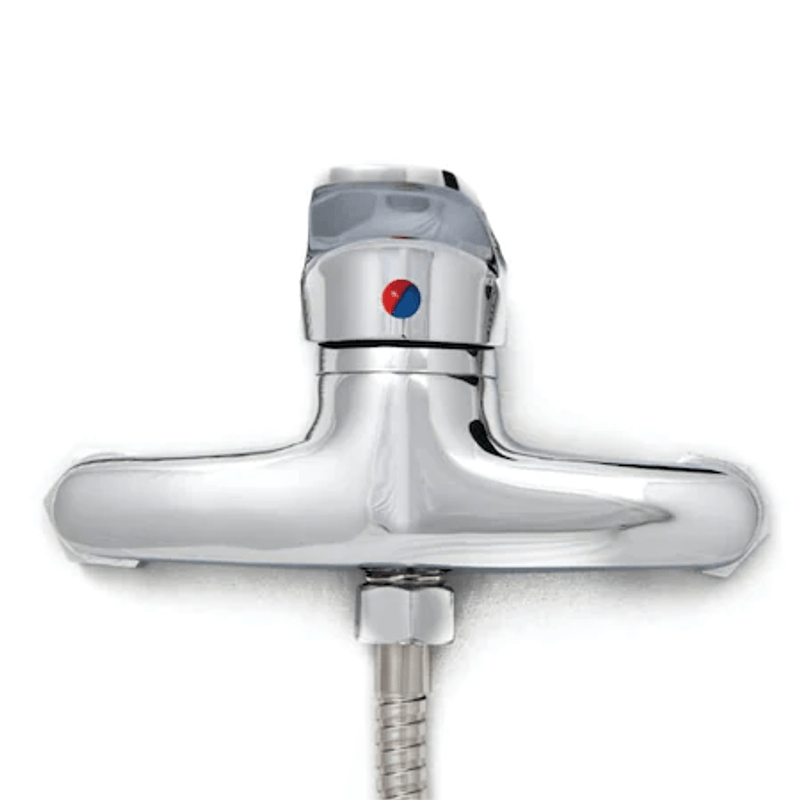 Casa si Gradina - Sanitare - Lavoar baie si accesorii - Baterii sanitare - Set Cadita de dus 80x80 patrata, baterie cabina dus, perdea de dus alba, sifon cadita si bara perdea dus 2 piese - Infinity.ro