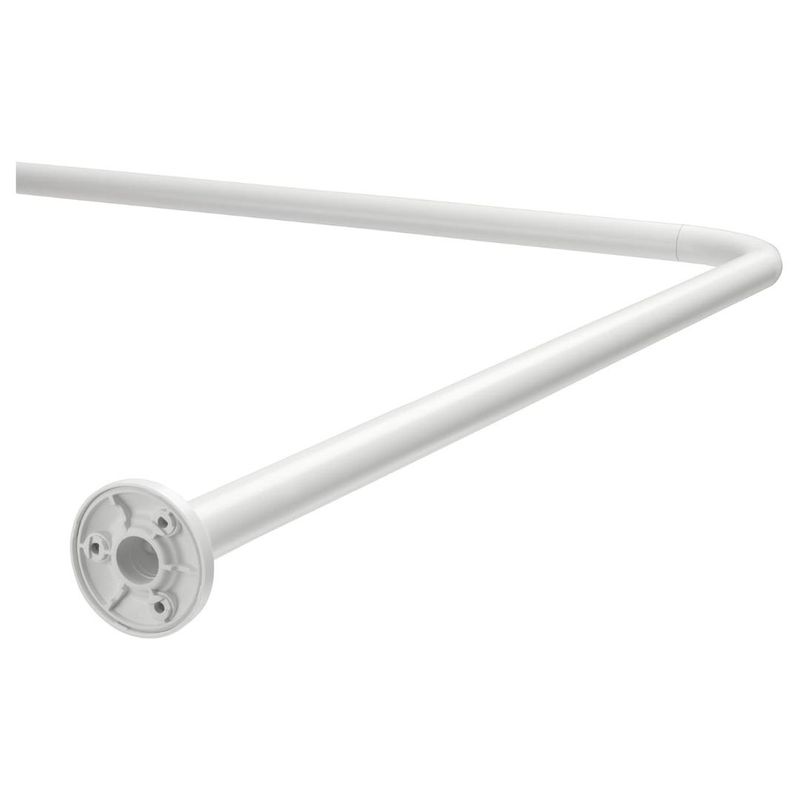 Casa si Gradina - Sanitare - Lavoar baie si accesorii - Baterii sanitare - Set Cadita de dus 80x80 patrata, baterie cabina dus, perdea de dus alba, sifon cadita si bara perdea dus 2 piese - Infinity.ro