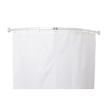 Casa si Gradina - Sanitare - Lavoar baie si accesorii - Baterii sanitare - Set Cadita de dus 80x80 semirotunda, baterie cabina dus, perdea de dus alba, sifon cadita  si bara de dus semirotunda - Infinity.ro