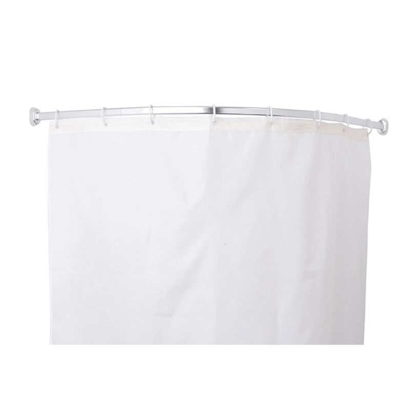 Casa si Gradina - Sanitare - Lavoar baie si accesorii - Baterii sanitare - Set Cadita de dus 80x80 semirotunda, baterie cabina dus, perdea de dus alba, sifon cadita  si bara de dus semirotunda - Infinity.ro