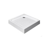 Casa si Gradina - Sanitare - Lavoar baie si accesorii - Baterii sanitare - Set Cadita de dus 90x90 patrata, baterie cabina dus, perdea de dus alba, sifon cadita  si bara de perdea  2 piese - Infinity.ro
