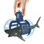 Jucarii, Copii si Bebe - Jucarii si jocuri - Vehicule si jucarii cu telecomanda - Elicoptere, avioane si nave de jucarie - Barca de politie cu macara si catapulta Shark Attack - Infinity.ro