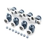 Casa si Gradina - Sanitare - Cazi si cabine de dus - Cadite dus - Set role universale pentru cabina de dus, cu rulmenti, 8 buc - Infinity.ro