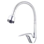 Casa si Gradina - Sanitare - Chiuveta bucatarie si accesorii - Baterii bucatarie - Baterie bucatarie ECO, monocomanda, pipa flexibila, finisaj cromat - Infinity.ro