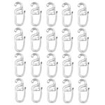 Casa si Gradina - Sanitare - Suporturi si accesorii baie - Suporturi baie - Set de 50 carlige perdele pentru inel, plastic, alb - Infinity.ro