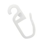 Casa si Gradina - Sanitare - Suporturi si accesorii baie - Suporturi baie - Set de 50 carlige perdele pentru inel, plastic, alb - Infinity.ro