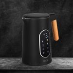 Electronice si Electrocasnice - Electrocasnice bucatarie - Preparare bauturi - Fierbatoare de apa - Fierbator electric ECG RK 1799 Smart Black, 1.7 litri, 2200 W, pereti dubli, panou tactil, functii presetate, negru - Infinity.ro