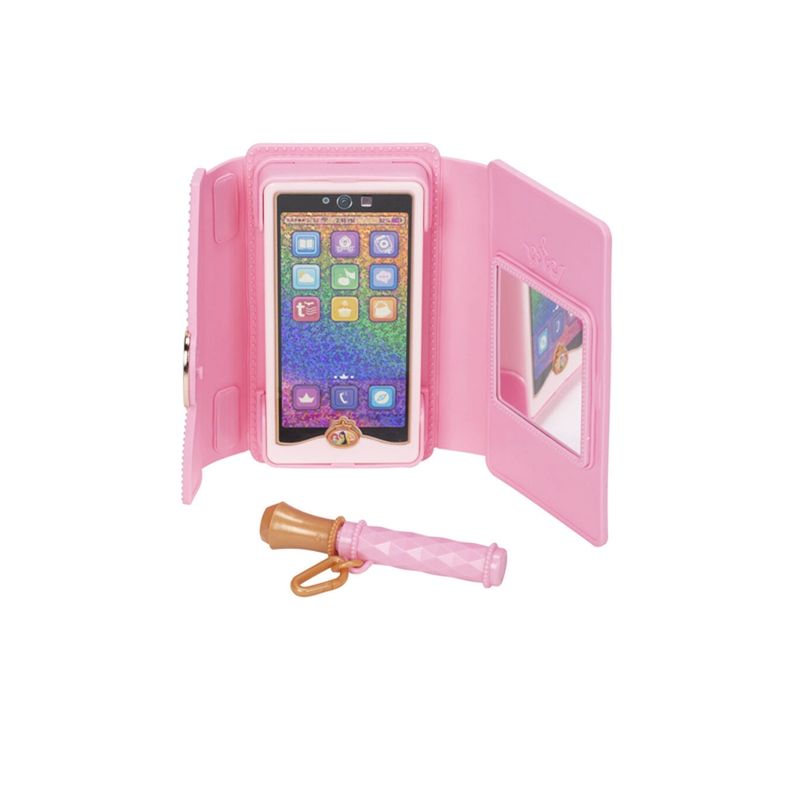 Jucarii, Copii si Bebe - Jucarii si jocuri - Jucarii de rol - Frumusete, bijuterii si accesorii fetite - Set geanta + telefon mobil Princess Disney 21.6 x 20.3 x 3.2 cm Roz - Infinity.ro