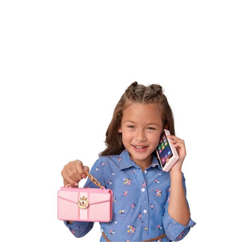 Jucarii, Copii si Bebe - Jucarii si jocuri - Jucarii de rol - Frumusete, bijuterii si accesorii fetite - Set geanta + telefon mobil Princess Disney 21.6 x 20.3 x 3.2 cm Roz - Infinity.ro