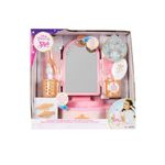 Jucarii, Copii si Bebe - Jucarii si jocuri - Jucarii de rol - Frumusete, bijuterii si accesorii fetite - Set 7 accesori oglinda de machiaj Disney Princess Multicolor 26 x 26 x 11 cm - Infinity.ro