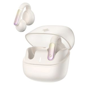 Casti fara Fir Open-Ear Clip, Albastrutooth 5.3, TWS, USB-C, 400mAh - Havit (TW980) - Bej