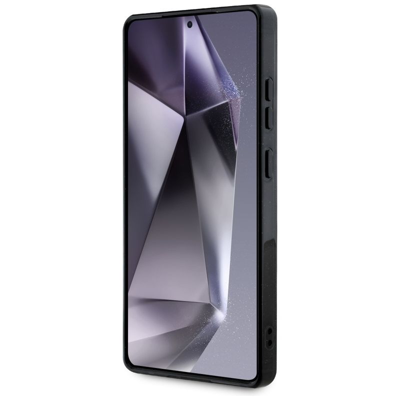 Laptop, Telefoane si Tablete - Telefoane mobile si accesorii - Accesorii Telefoane - Huse telefoane - Husa pentru Samsung Galaxy S25 Ultra - Guess IML Metal Glitter 4G Circle Triangle MagSafe (GUHMS25LHG4PRTGK) - Negru - Infinity.ro