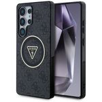 Laptop, Telefoane si Tablete - Telefoane mobile si accesorii - Accesorii Telefoane - Huse telefoane - Husa pentru Samsung Galaxy S25 Ultra - Guess IML Metal Glitter 4G Circle Triangle MagSafe (GUHMS25LHG4PRTGK) - Negru - Infinity.ro