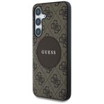 Laptop, Telefoane si Tablete - Telefoane mobile si accesorii - Accesorii Telefoane - Huse telefoane - Husa pentru Samsung Galaxy S25 Plus - Guess 4G Circle Classic Logo MagSafe (GUHMS25MP4PGRSGW) - Maro - Infinity.ro