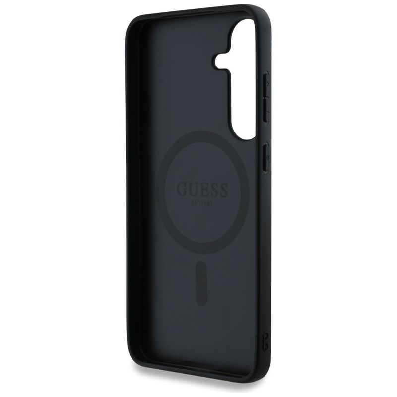 Laptop, Telefoane si Tablete - Telefoane mobile si accesorii - Accesorii Telefoane - Huse telefoane - Husa pentru Samsung Galaxy S25 Plus - Guess 4G Circle Classic Logo MagSafe (GUHMS25MP4PGRSGW) - Maro - Infinity.ro