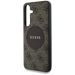 Laptop, Telefoane si Tablete - Telefoane mobile si accesorii - Accesorii Telefoane - Huse telefoane - Husa pentru Samsung Galaxy S25 Plus - Guess 4G Circle Classic Logo MagSafe (GUHMS25MP4PGRSGW) - Maro - Infinity.ro