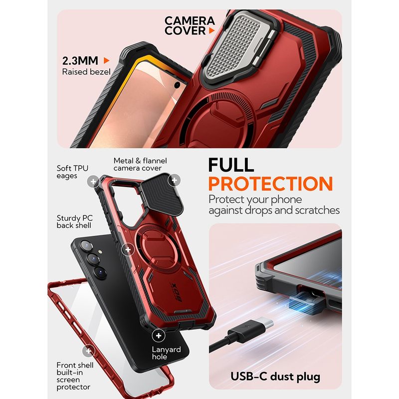 Laptop, Telefoane si Tablete - Telefoane mobile si accesorii - Accesorii Telefoane - Huse telefoane - Husa pentru Samsung Galaxy S25 Plus + Folie - I-Blason Armorbox - Ruddy - Infinity.ro