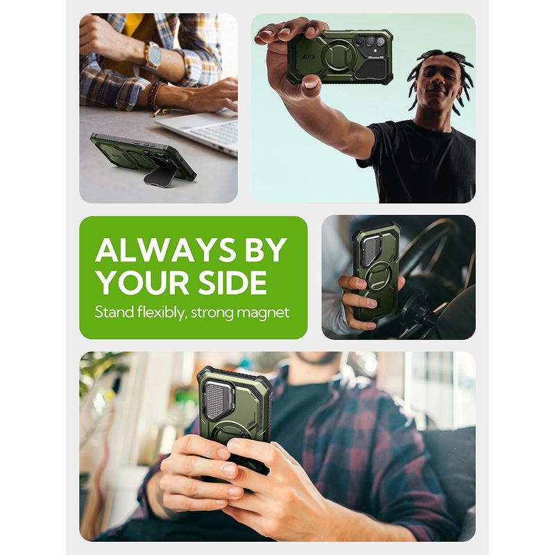 Laptop, Telefoane si Tablete - Telefoane mobile si accesorii - Accesorii Telefoane - Huse telefoane - Husa pentru Samsung Galaxy S25 Plus + Folie - I-Blason Armorbox - Guldan - Infinity.ro