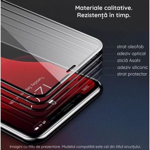 Folie Sticla Flippy® compatibila cu Huawei Y70 111D Negru