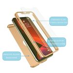 Laptop, Telefoane si Tablete - Telefoane mobile si accesorii - Accesorii Telefoane - Huse telefoane - Husa de protectie Flippy compatibila cu Samsung S21 5G Full Cover 360 Auriu + Folie de protectie - Infinity.ro