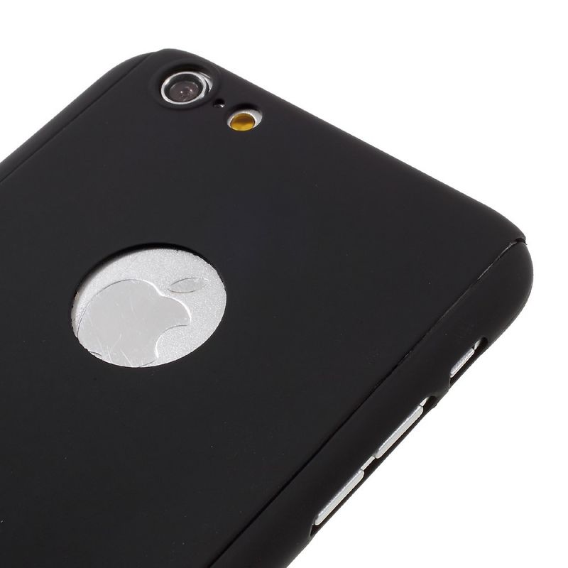 Laptop, Telefoane si Tablete - Telefoane mobile si accesorii - Accesorii Telefoane - Huse telefoane - Husa Apple iPhone 6 Plus/6S Plus Full Cover 360 Negru + Folie de protectie - Infinity.ro