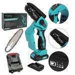 Casa si Gradina - Gradinarit si plante - Utilaje gradina - Fierastraie cu lant - Fierastrau 110mm cu lant si acumulator 18V 2Ah - Infinity.ro