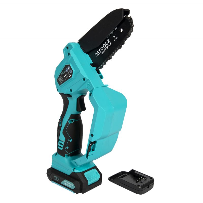 Casa si Gradina - Gradinarit si plante - Utilaje gradina - Fierastraie cu lant - Fierastrau 110mm cu lant si acumulator 18V 2Ah - Infinity.ro