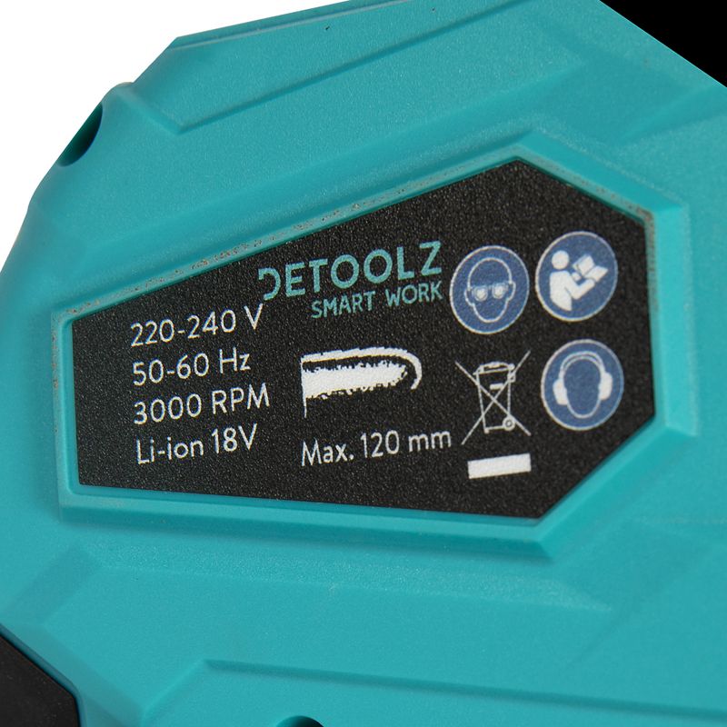 Casa si Gradina - Gradinarit si plante - Utilaje gradina - Fierastraie cu lant - Fierastrau 110mm cu lant si acumulator 18V 2Ah - Infinity.ro